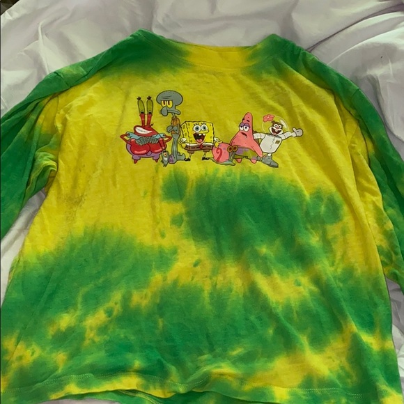 NEW SPONGEBOB TIE DIE SHIRT - Picture 1 of 1
